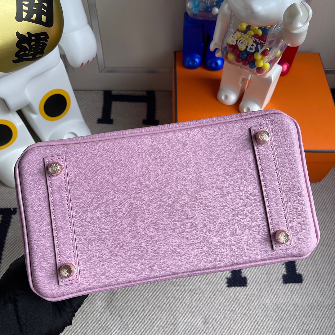 에르메스 버킨백25 핑크퍼플 로즈골드 염소가죽